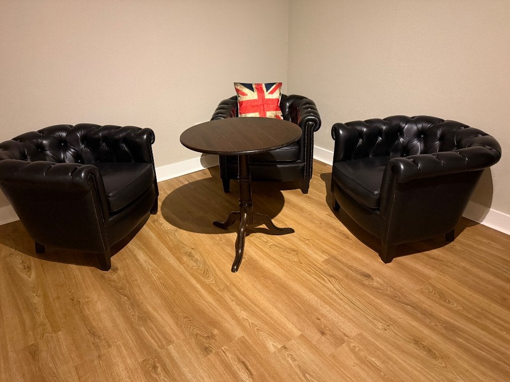 Antieke eiken bijzettafel / kaarttafel, Huis en Inrichting, Tafels | Bijzettafels, Ophalen, Gebruikt, Klassiek, Rond