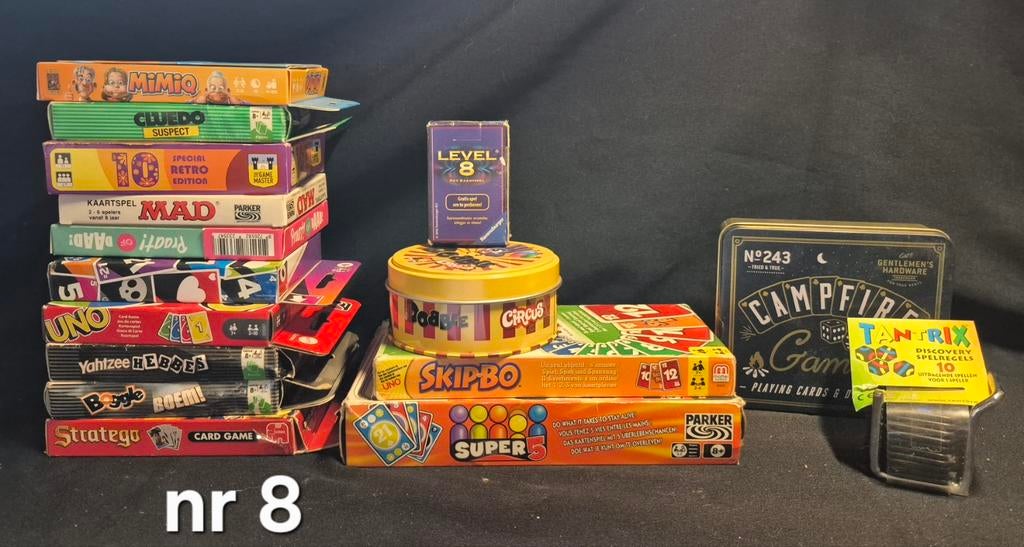 16 stuks kaartspellen ---> check de lijst nr 8, Hobby en Vrije tijd, Gezelschapsspellen | Kaartspellen, Ophalen of Verzenden, Zo goed als nieuw