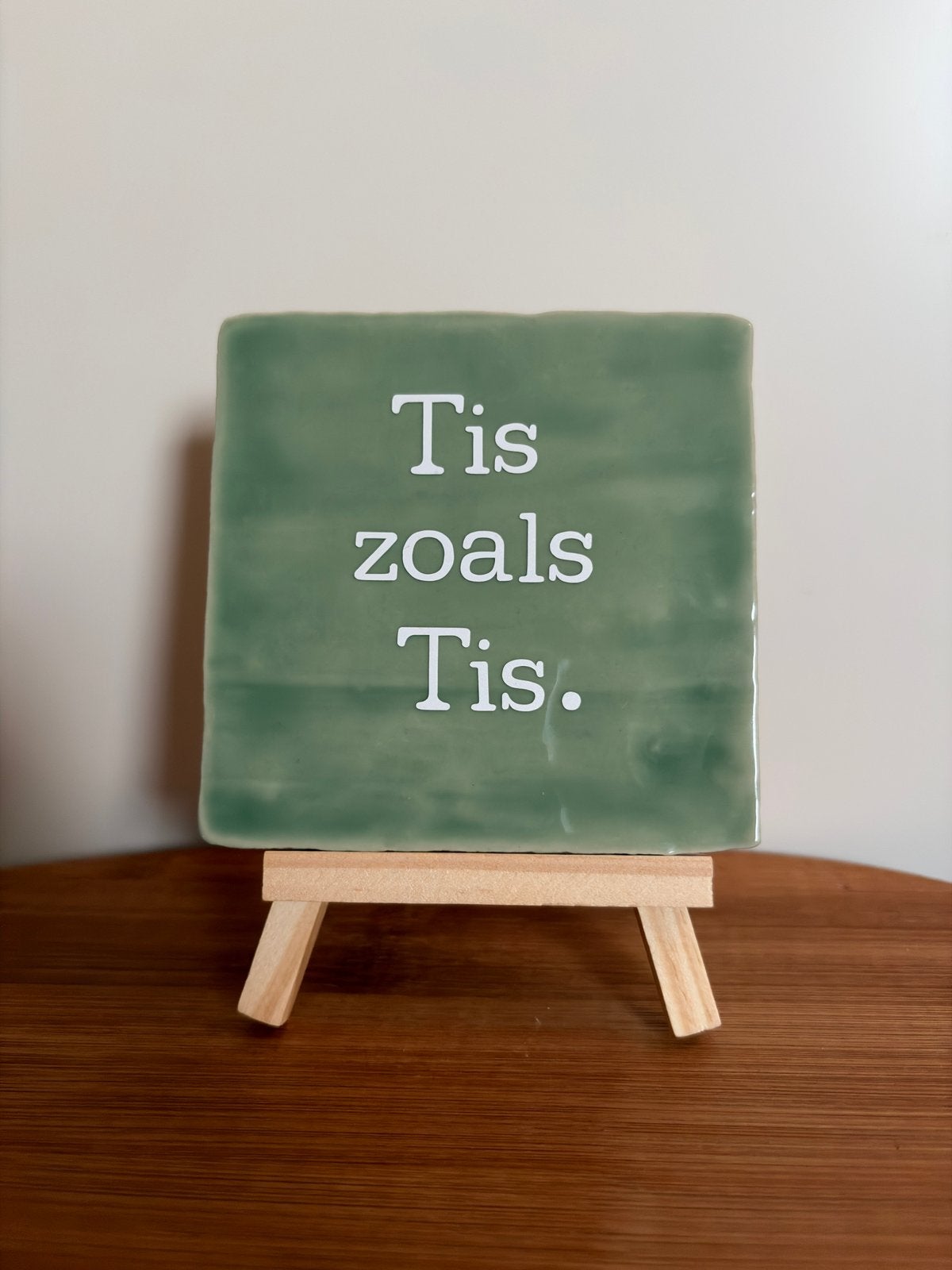 Tegeltje met tekst - 10x10, Ophalen of Verzenden, Nieuw