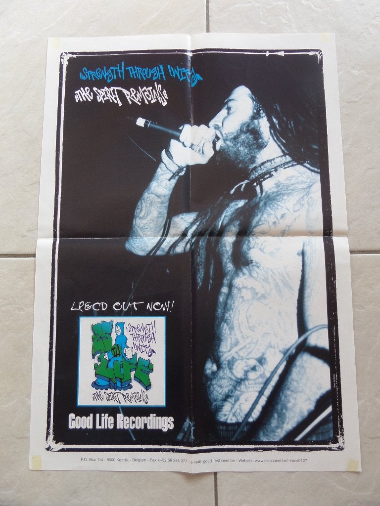 25 TA LIFE poster 1997, Ophalen of Verzenden, A1 t/m A3, Muziek, Rechthoekig Staand