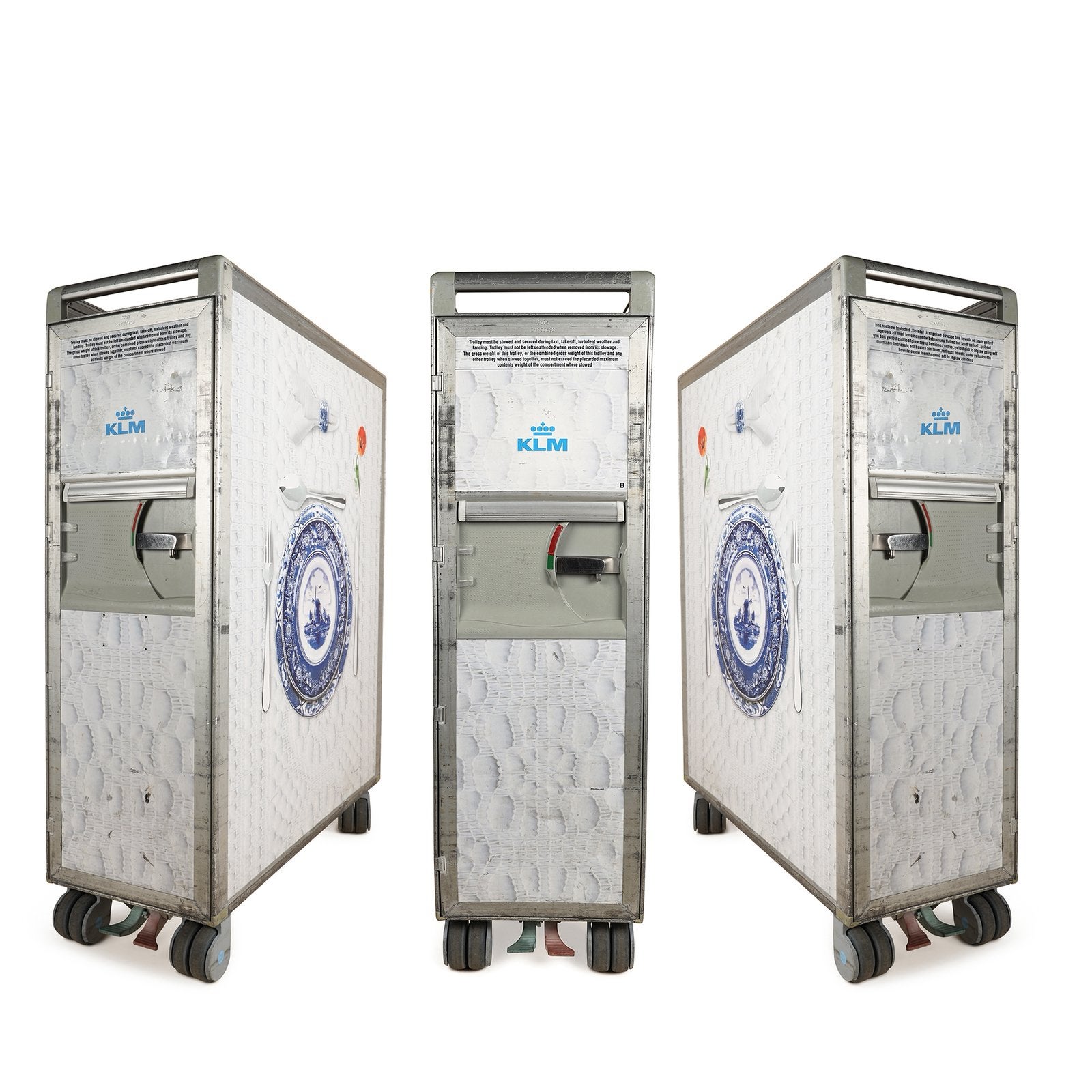 Fullsize KLM vliegtuigtrolleys airline cart vliegtuigtrolly, Ophalen, Gebruikt, Overige typen