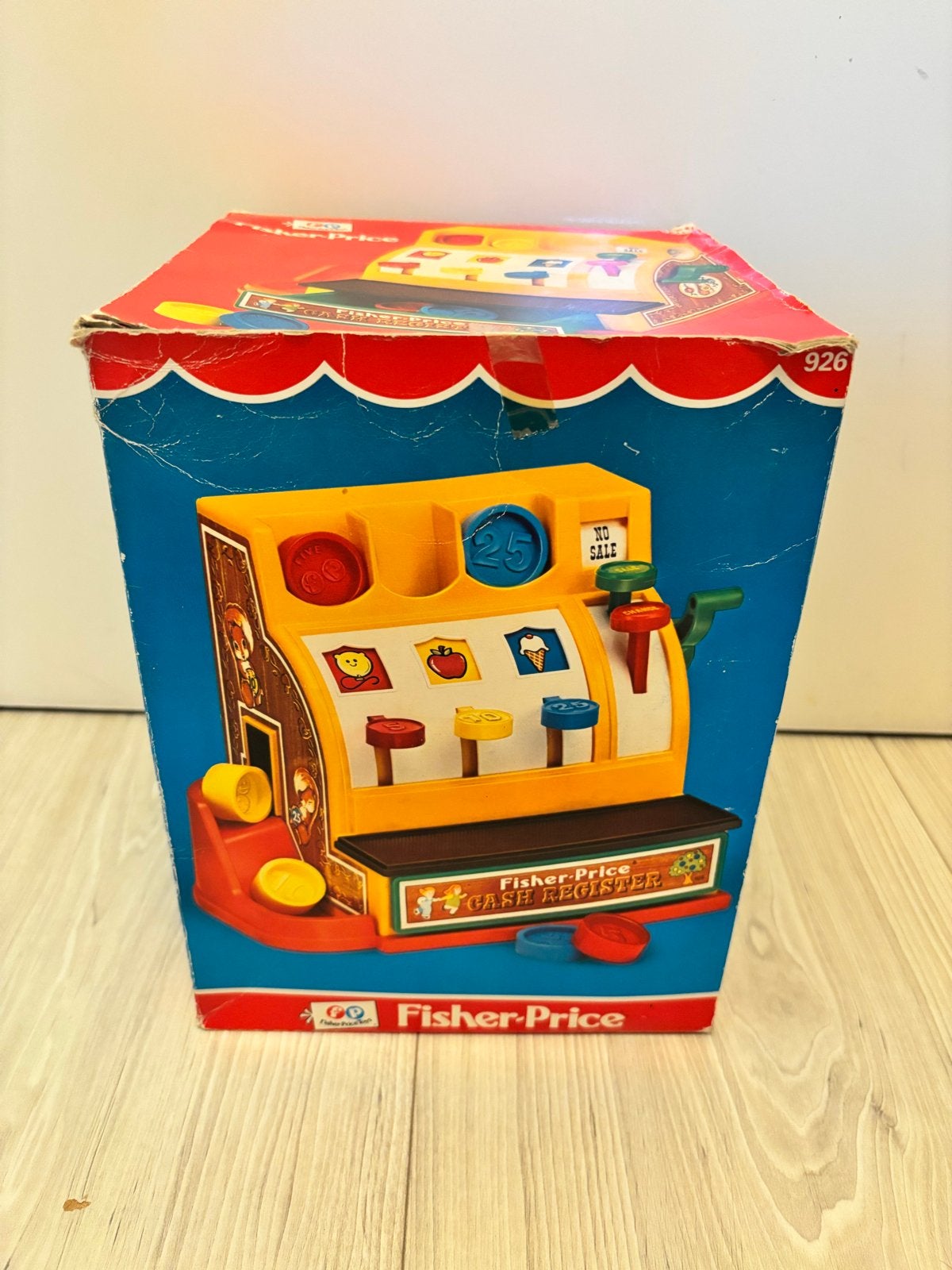 Vintage Fisher-Price Kassa met Originele Doos, Ophalen of Verzenden, Gebruikt, Speelset, Met geluid