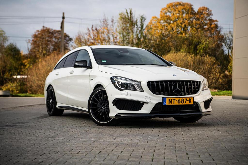 Mercedes CLA 45 AMG 361PK Shooting Brake 4MATIC Xenon Navi S, Auto's, Mercedes-Benz, CLA, Gebruikt, 4 cilinders, Met garantie (alle)