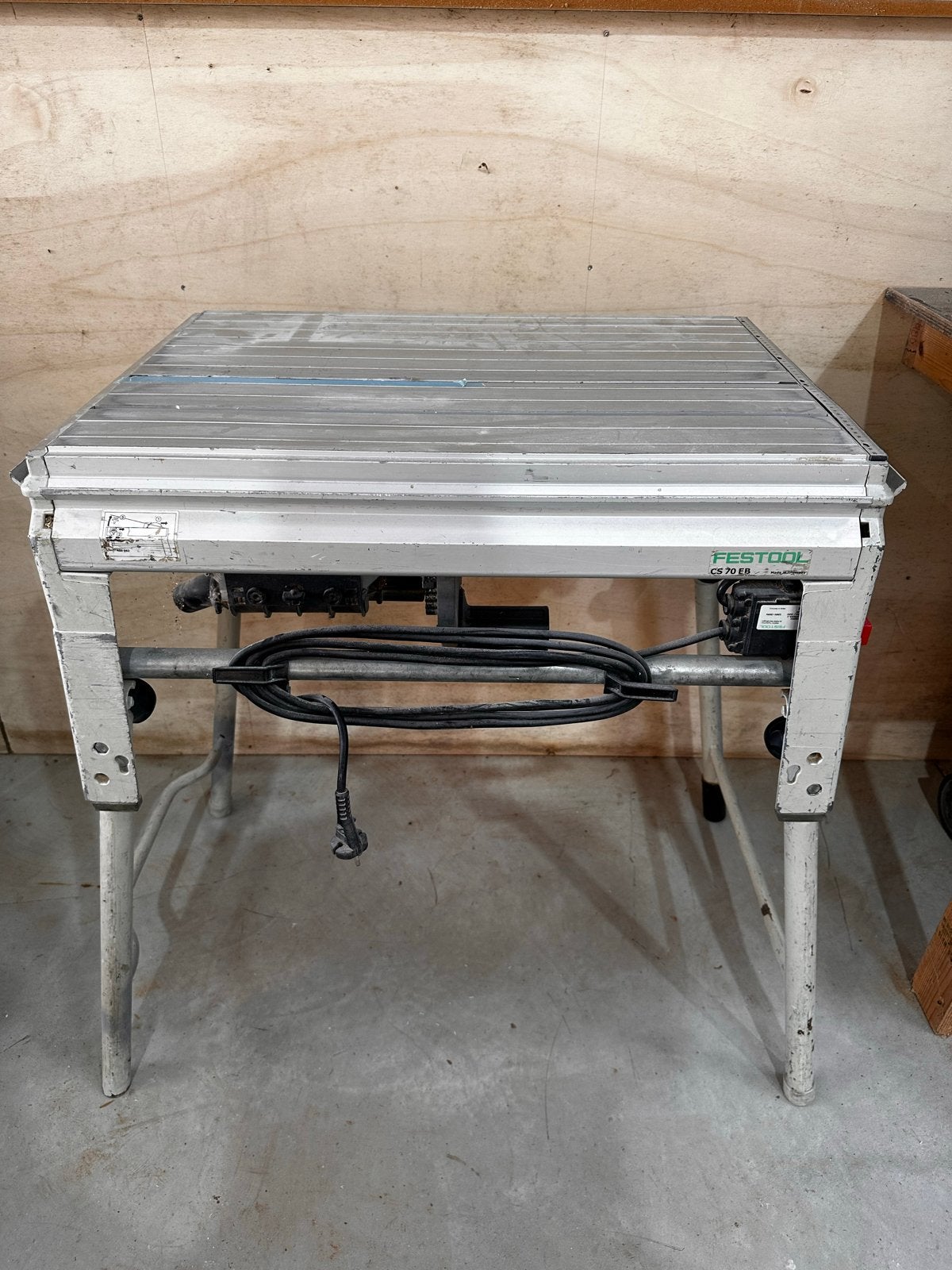 Festool CS70EB Precisio tafelzaag met accessoires, Doe-het-zelf en Verbouw, Gereedschap | Zaagmachines, Ophalen, Gebruikt, Overige typen