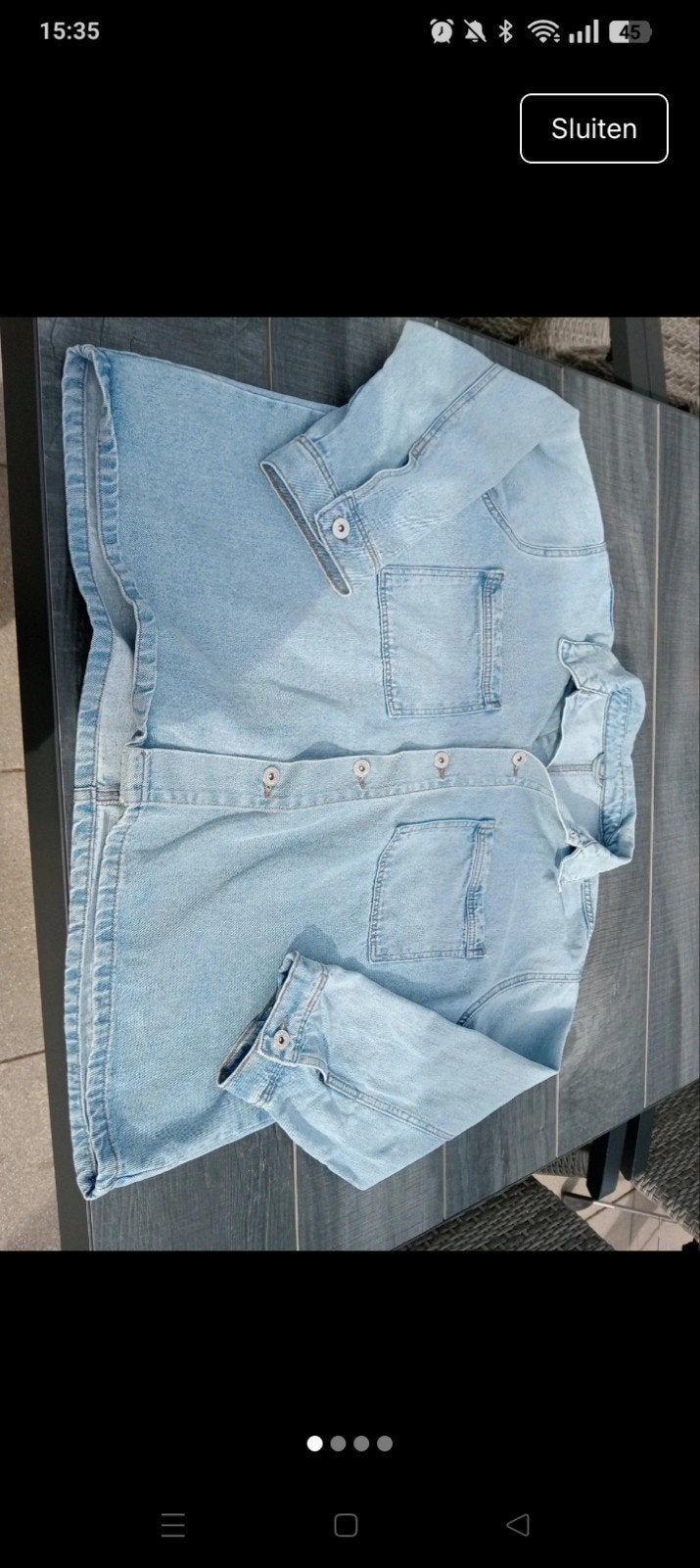 spijker jasje, Blauw, Zeeman, Maat 46/48 (XL) of groter, Ophalen of Verzenden