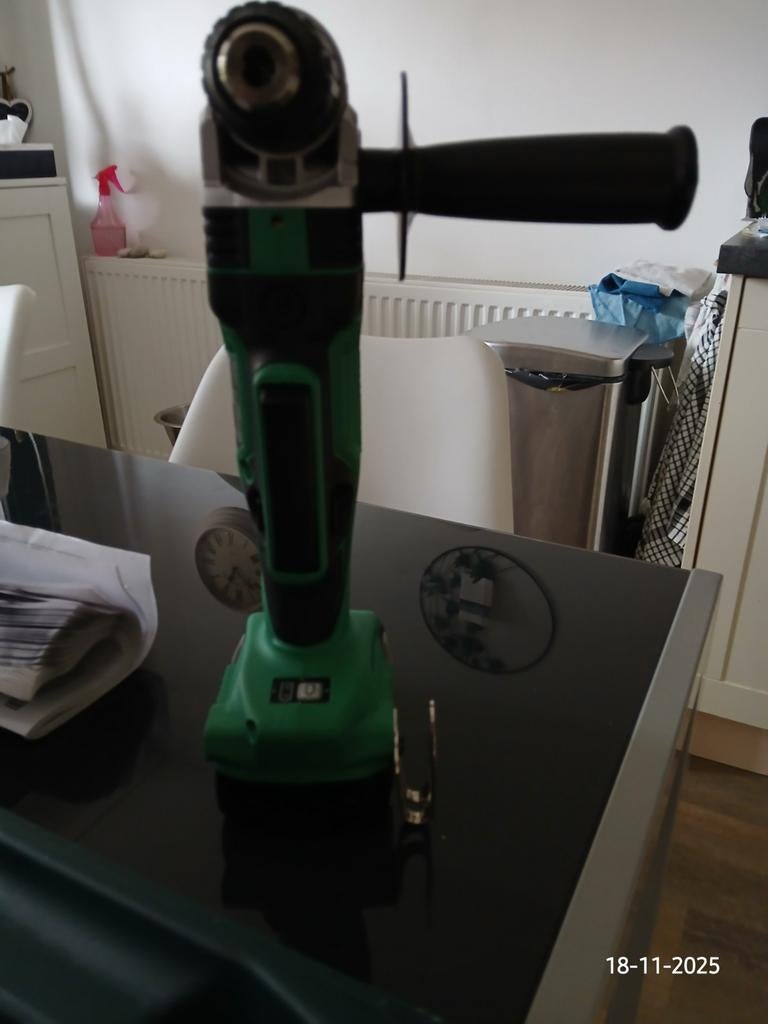 Hitachi DN 18 DSL Haakse schroefboormachine, Ophalen, Zo goed als nieuw, Boor- en Schroefmachine