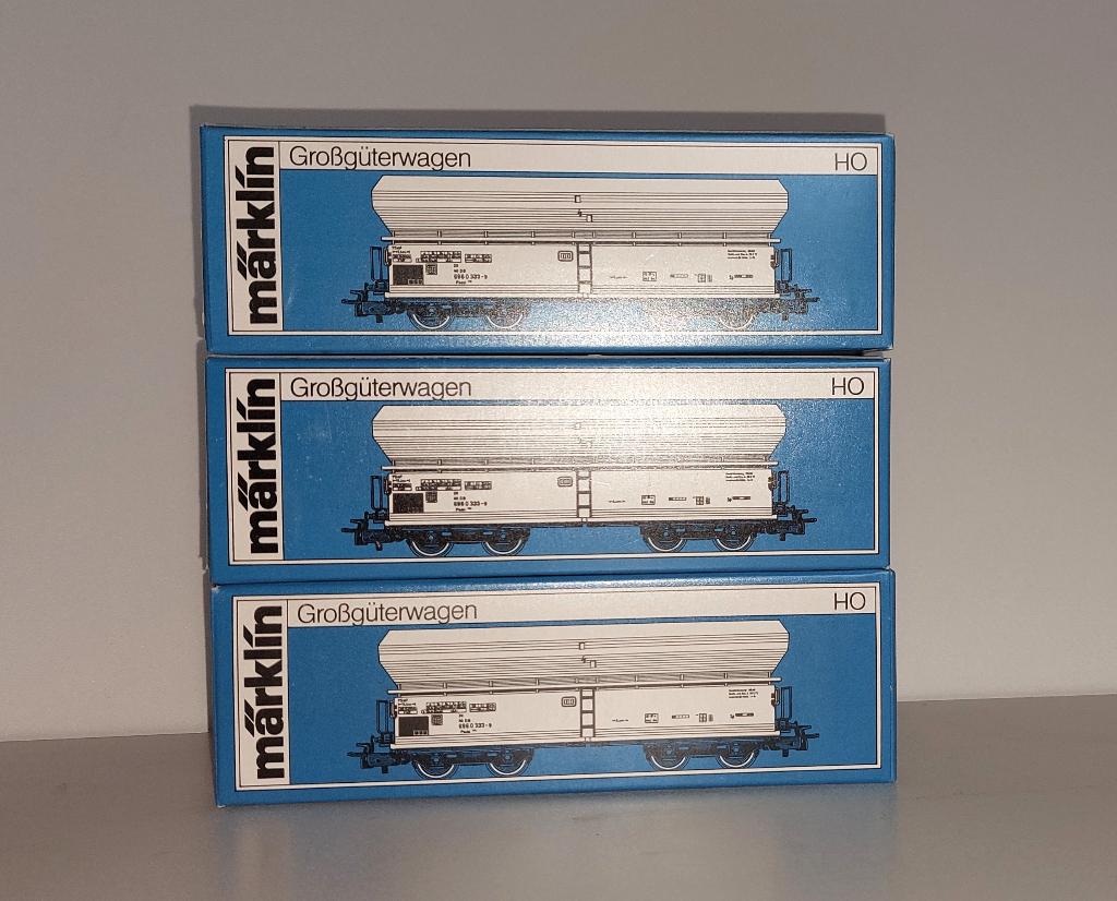 3x Marklin H0 4725 - 4-assige Zelflosser v.d. NS in ovp, Wisselstroom, Ophalen of Verzenden, NS, Märklin