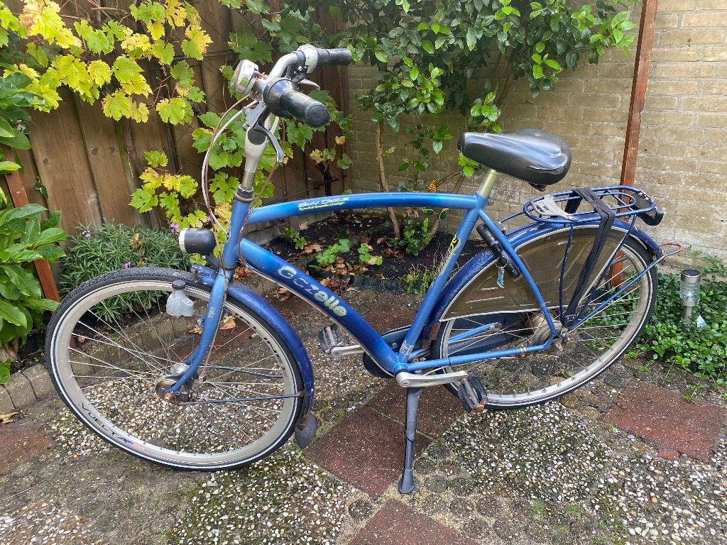 Gazelle herenfiets, Ophalen, Gebruikt, Versnellingen, 57 tot 61 cm