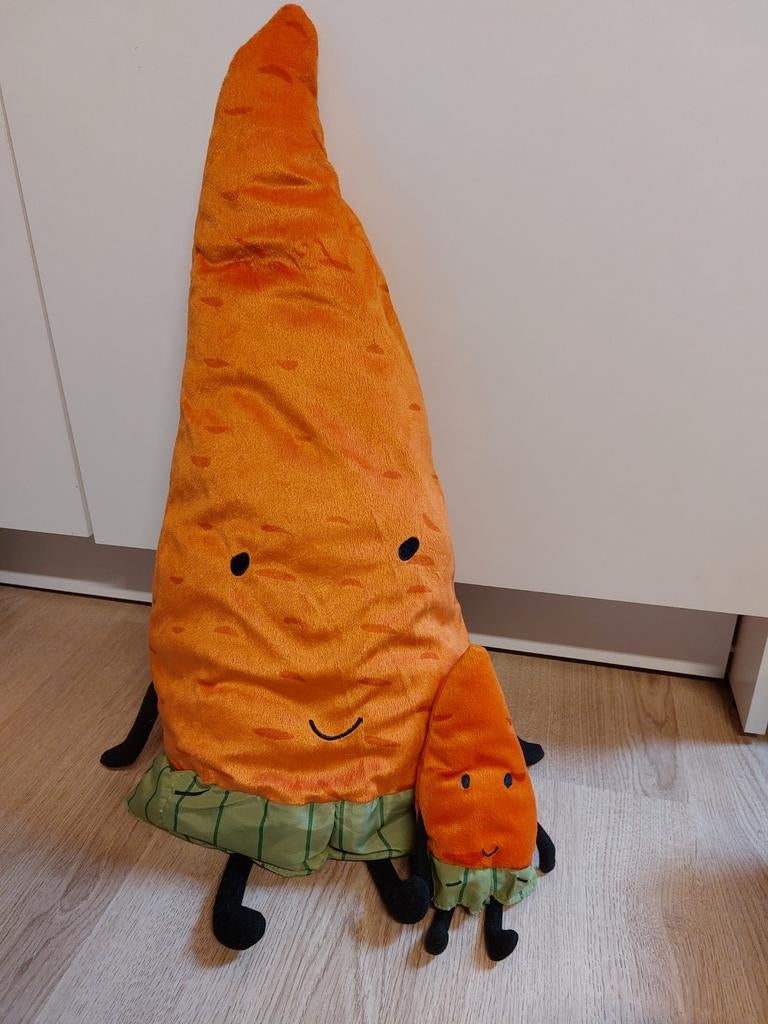 IKEA wortel knuffel + kleine versie torva, Ophalen of Verzenden
