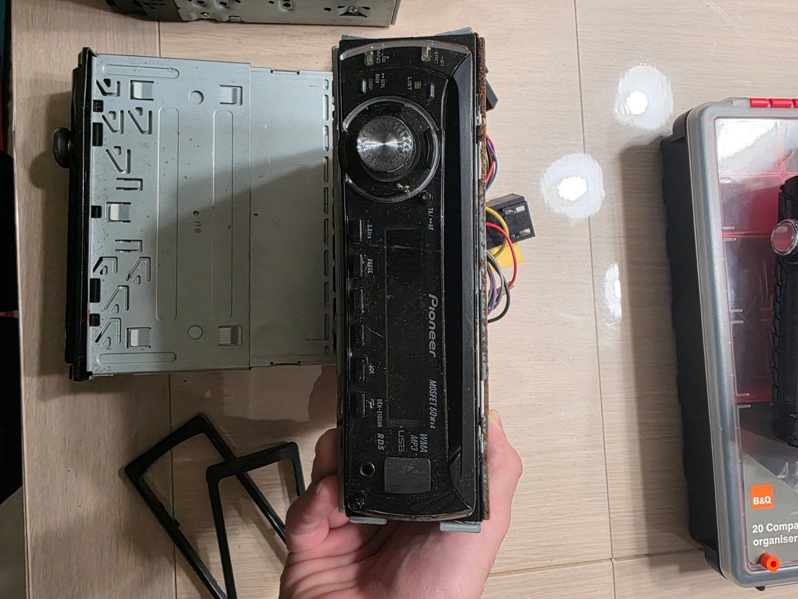 Pioneer autoradio met bedrading, Auto diversen, Ophalen of Verzenden, Gebruikt