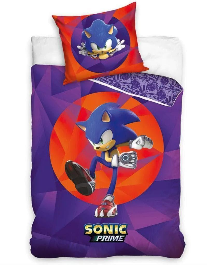 Sonic Dekbedovertrek 140 x 200 cm - Purple - Katoen, Kinderen en Baby's, Kinderkamer | Beddengoed, Nieuw, Ophalen of Verzenden
