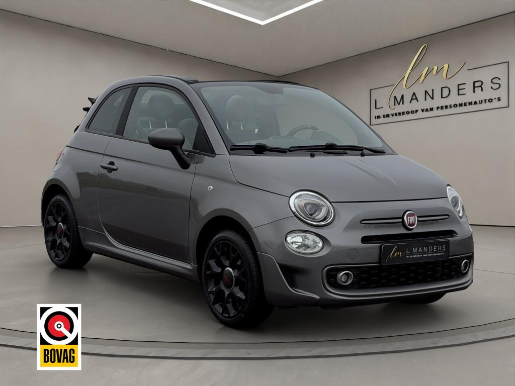 Fiat 500C 1.2 Sport 2017 GRIJS | Cabriolet | TomTom Navigati, Keurmerk '100% Onderhouden', Gebruikt, 4 cilinders, Cabriolet