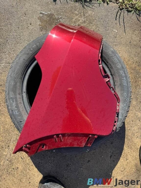 Bumperhoek linksachter vermilion rot BMW X5 E70 7158439, Gebruikt, Ophalen of Verzenden, Achter