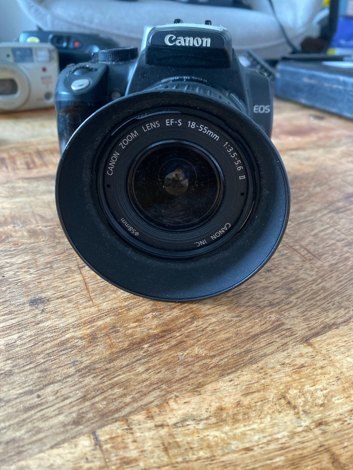 Canon EOS spiegelreflexcamera met EF-S 18-55mm lens, Audio, Tv en Foto, Fotocamera's Digitaal, Ingebouwde flitser, Spiegelreflex