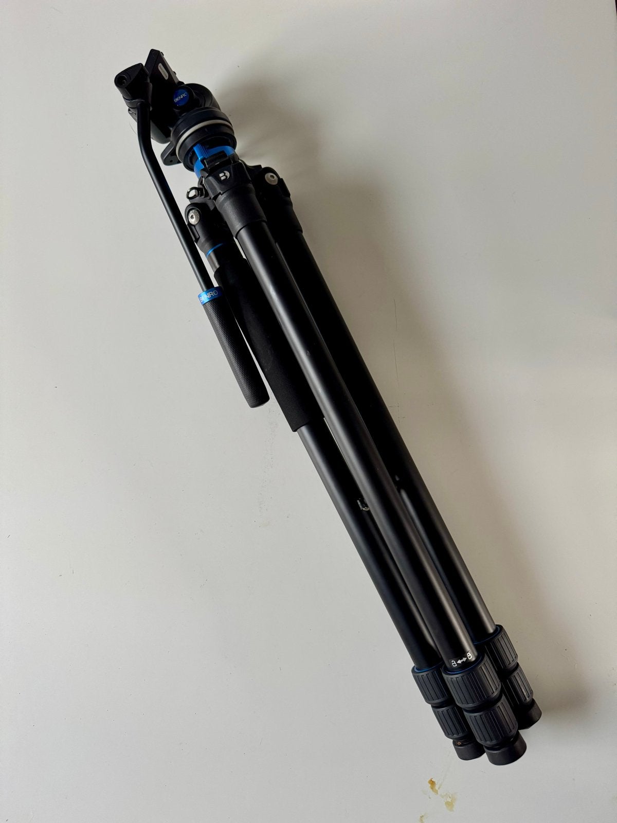 Benro Mach3 TMA27A Mg-Aluminium Statief voor Video/Foto, Audio, Tv en Foto, Benro, Snelkoppelingsplaat, Zo goed als nieuw, 150 tot 175 cm