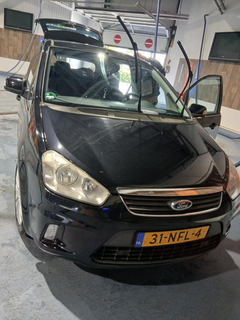 Ford C-Max 1.8 92KW 2010 Zwart, Auto's, Ford, Voorwielaandrijving, 4 cilinders, Zwart, 1200 kg