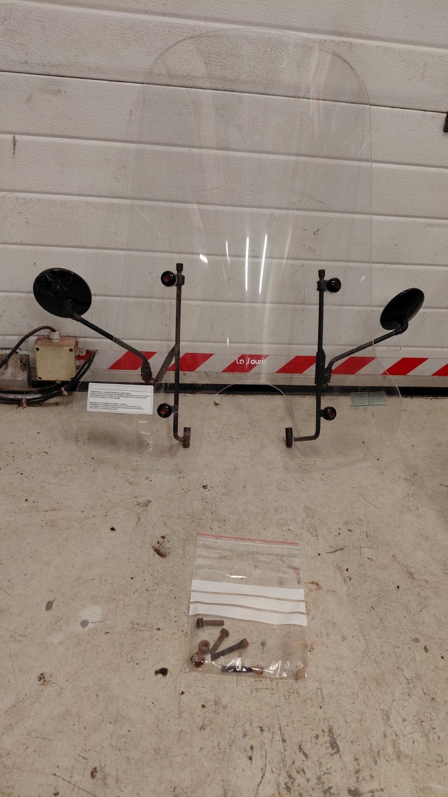 La souris hoog windscherm met spiegels, Ophalen of Verzenden