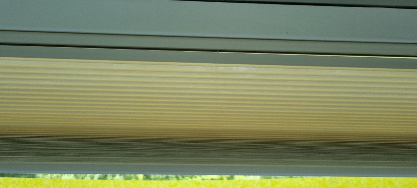 Plisségordijn - Lichtdoorlatend en stijlvol, Ophalen, Gebruikt, Overige merken, Beige