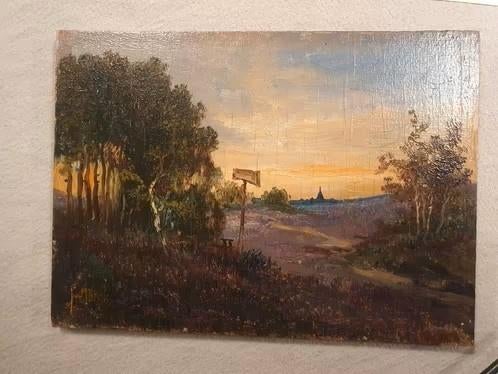 Ochtendgloren landschap Jurrien Marinus Beek 1879 - 1965, Antiek en Kunst, Kunst | Schilderijen | Klassiek, Ophalen