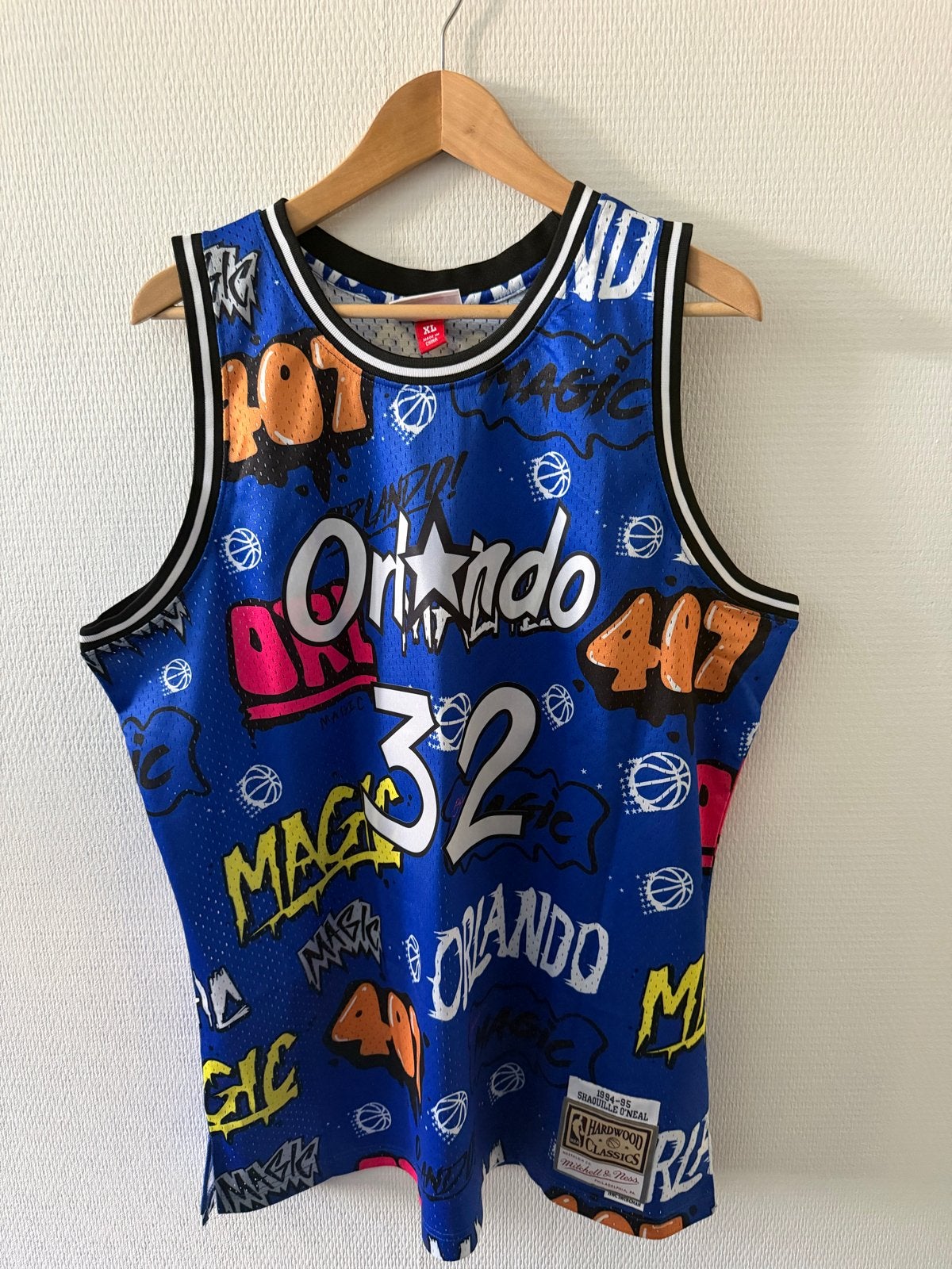 Mitchell & Ness NBA Orlando Magic Shaq O'Neal Jersey XL, Algemeen, Verzenden, Blauw, Maat 56/58 (XL)