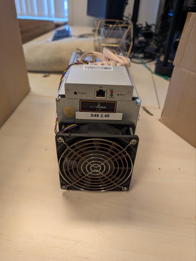 Antminer L3+ Scrypt Miner - Litecoin Dogecoin Mining, Computers en Software, Ophalen of Verzenden, Gebruikt