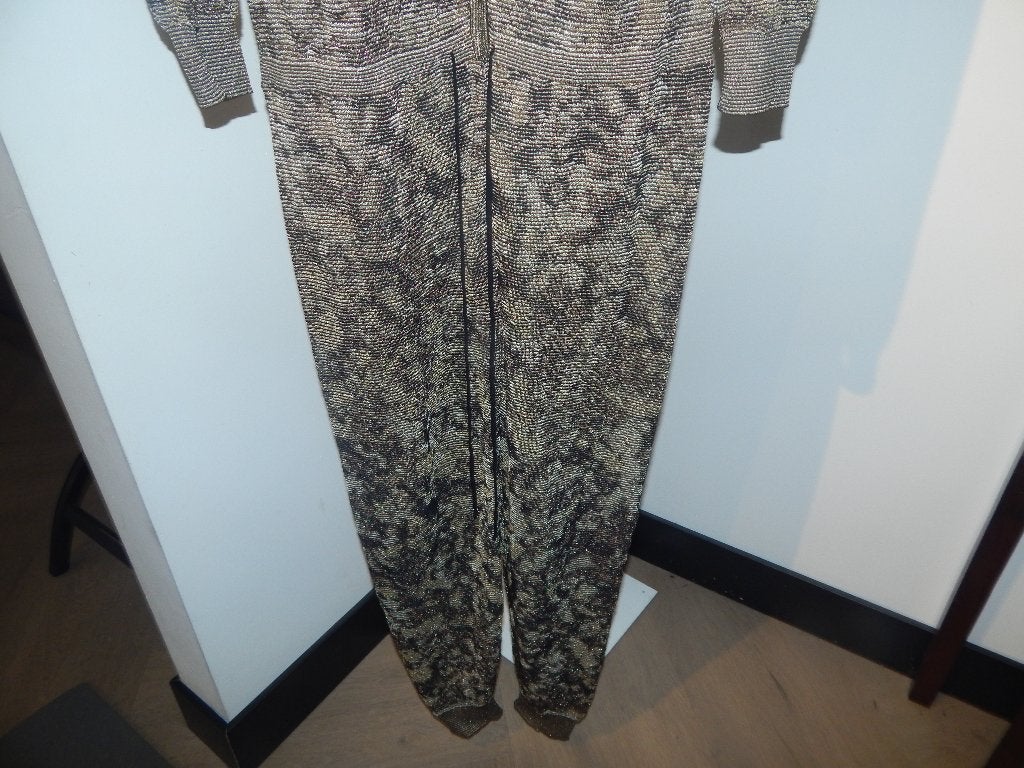 Missoni beeldschone jumpsuit breisel motief goud IT 44, Maat 38/40 (M), Overige kleuren, Verzenden, Zo goed als nieuw