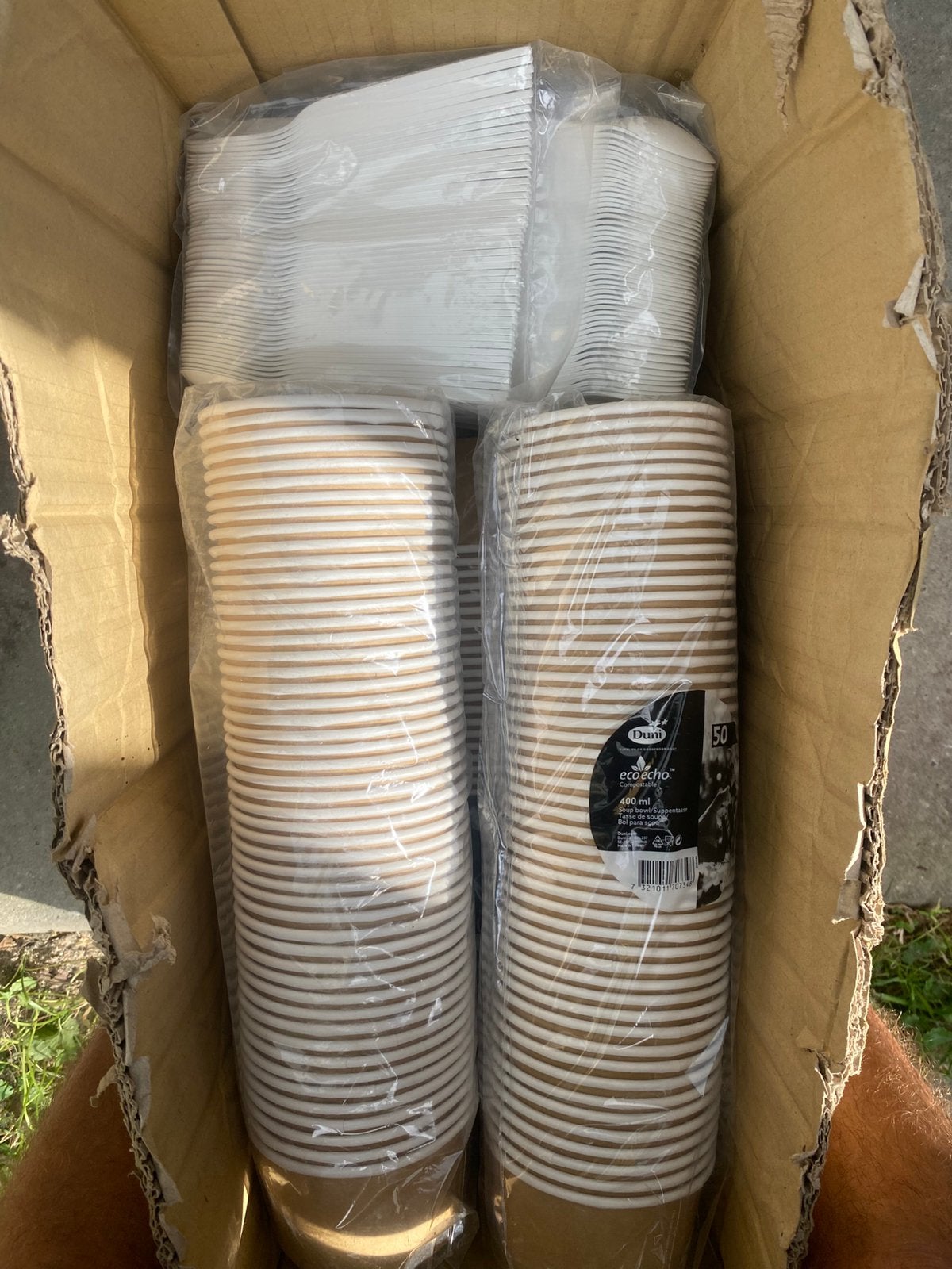 Disposables: 300 soupcups + 750 spoons (bio), Overige materialen, Los bestek, Nieuw, Ophalen of Verzenden
