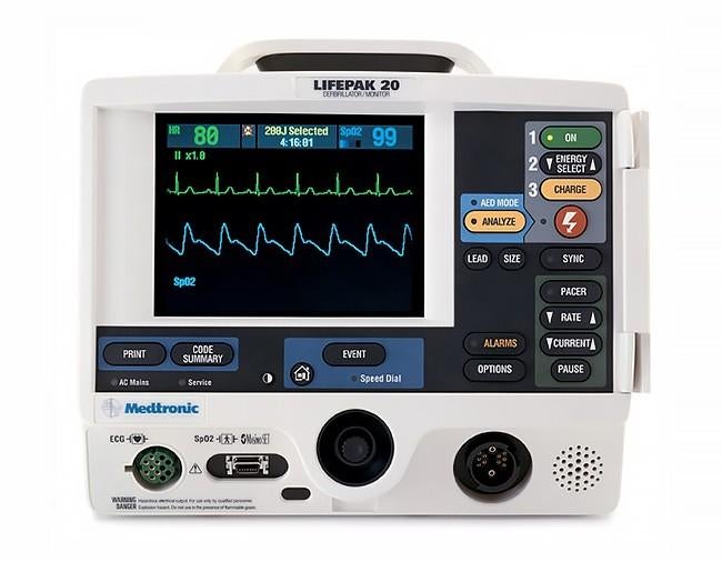 Lifepak 20 defibrillator, Ophalen