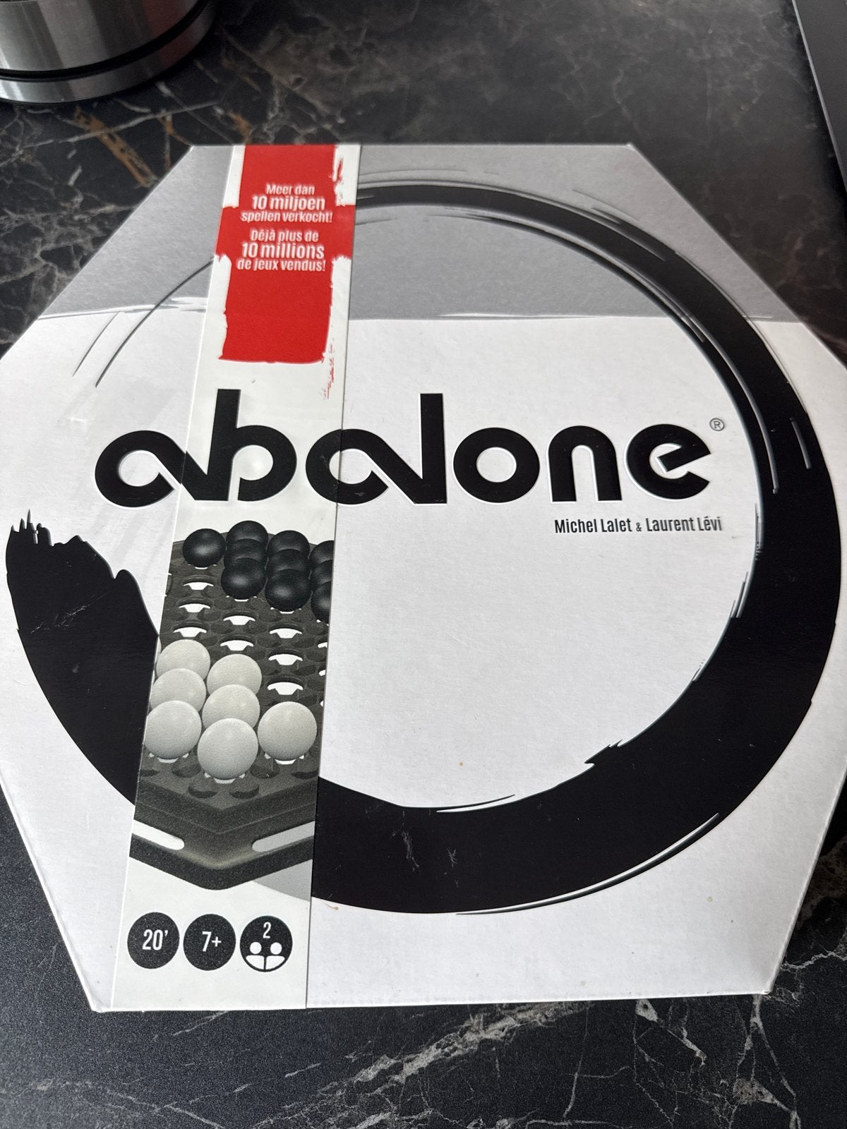 Abalone bordspel - Strategisch spel voor 2 spelers, Een of twee spelers, Ophalen of Verzenden, Zo goed als nieuw