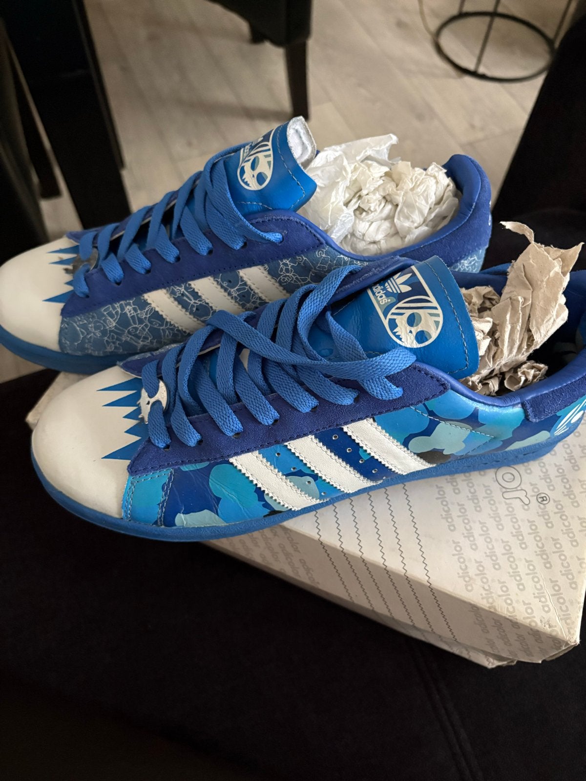 Adidas Century Lo BL3, Ophalen of Verzenden, Zo goed als nieuw, Blauw, Sneakers of Gympen