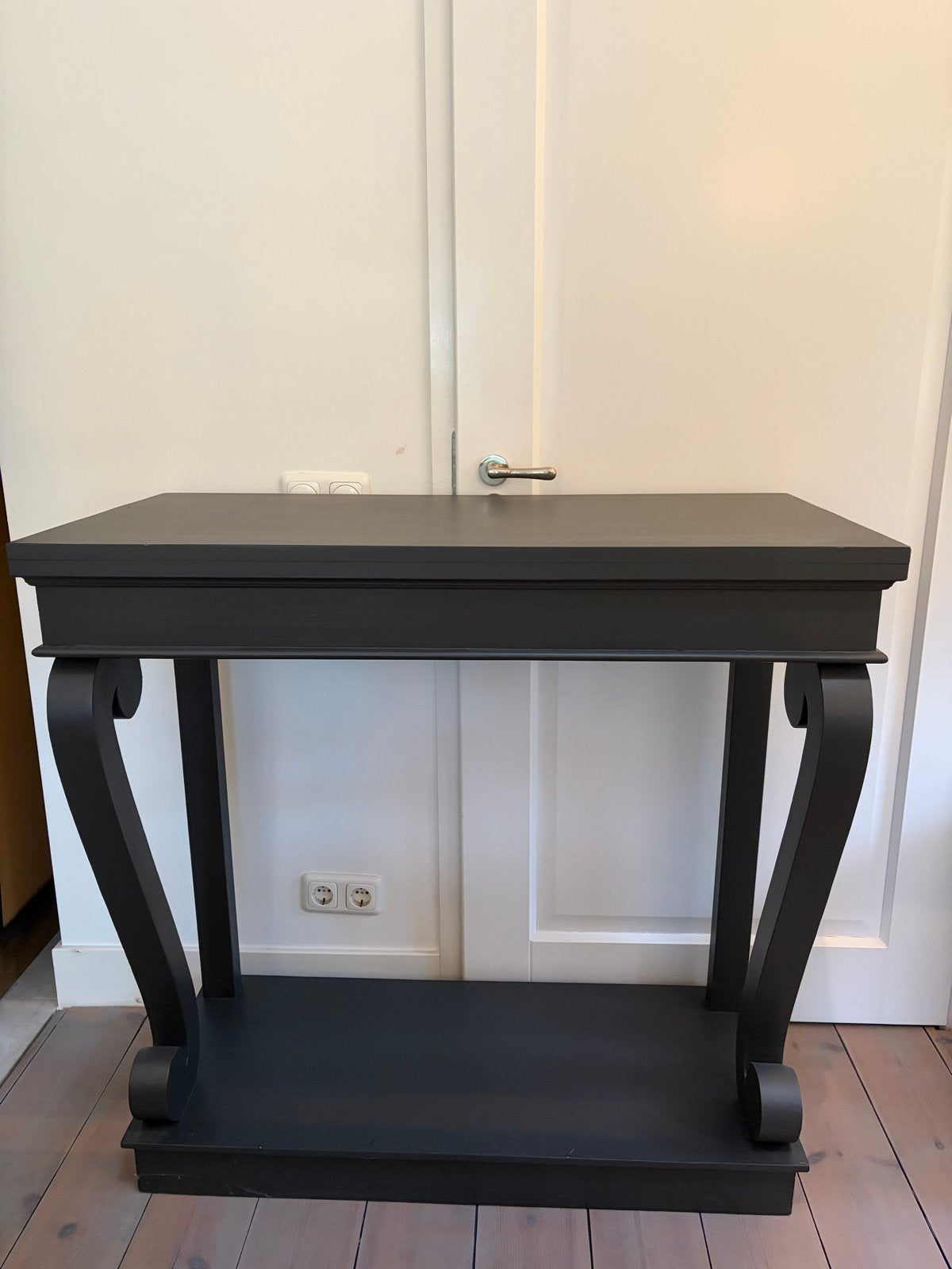 Mat Zwarte Side Table, Huis en Inrichting, Ophalen, 100 tot 150 cm, Zo goed als nieuw, Rechthoekig