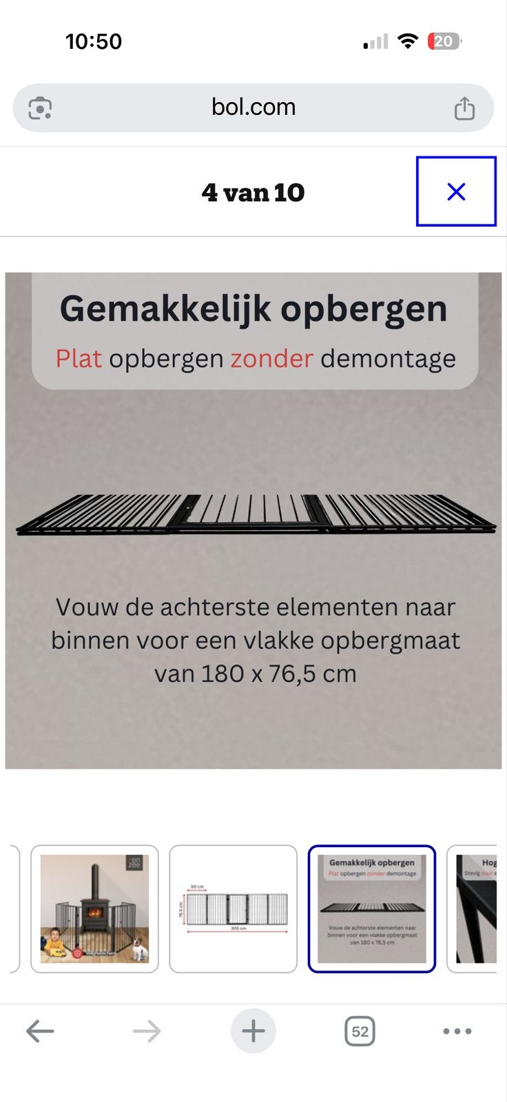 Haardscherm, puppy afscherm hek, afsluitbaar, Dieren en Toebehoren, Overige merken, Ophalen, Zo goed als nieuw, Hondenren