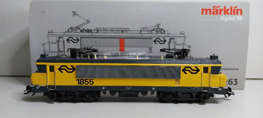 NS Locomotief 1855 Digitaal, Tyfoon geluid en 5* Motor (06), Wisselstroom, Locomotief, Ophalen of Verzenden, Märklin