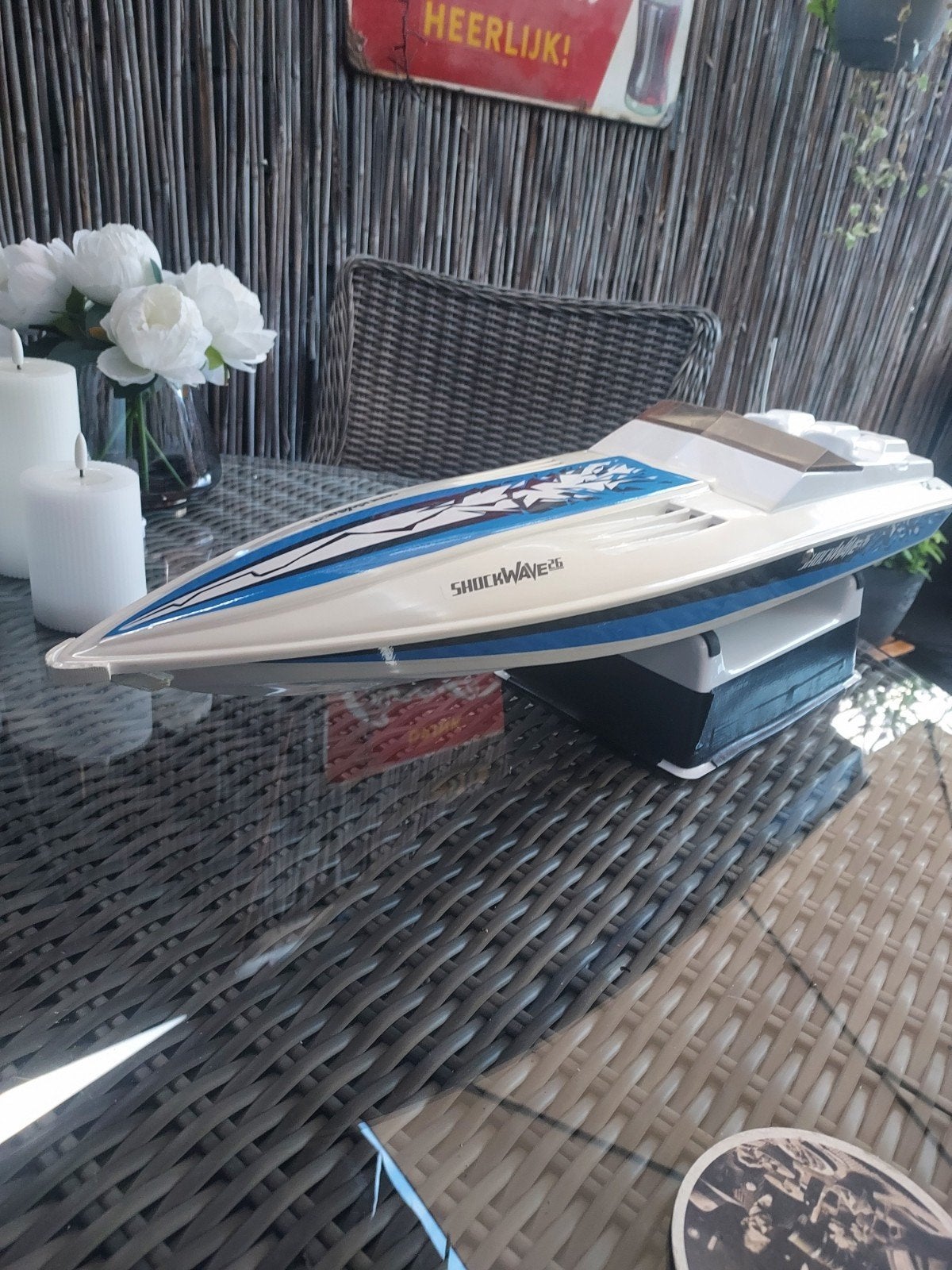proboat shockwave 26 romp nette staat!, Hobby en Vrije tijd, Modelbouw | Boten en Schepen, Ophalen, Zo goed als nieuw, Groter dan 1:32