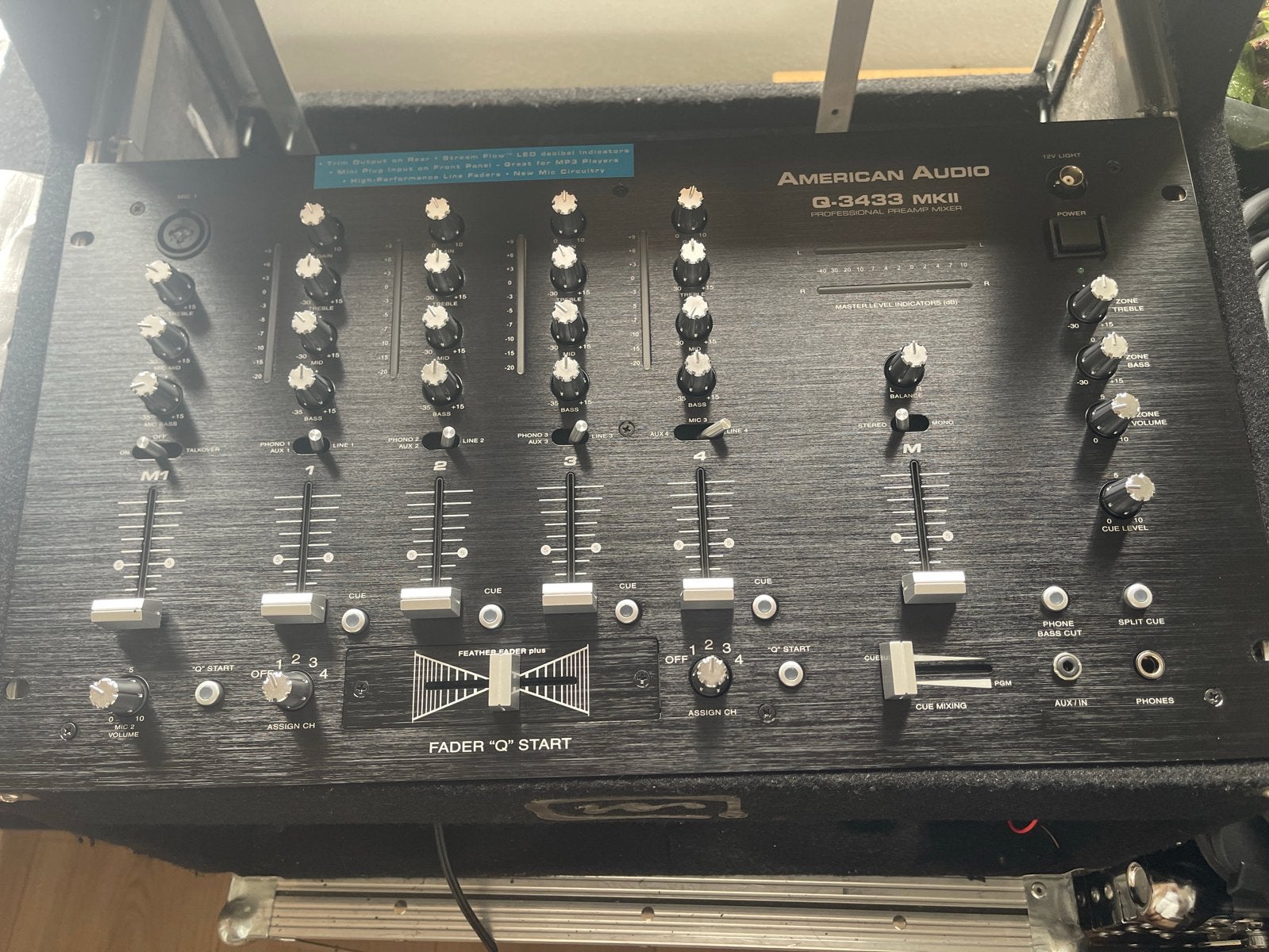 American Audio Q-3433 MKII Professionele Preamp Mixer, Muziek en Instrumenten, Dj-sets en Draaitafels, Ophalen of Verzenden, Gebruikt