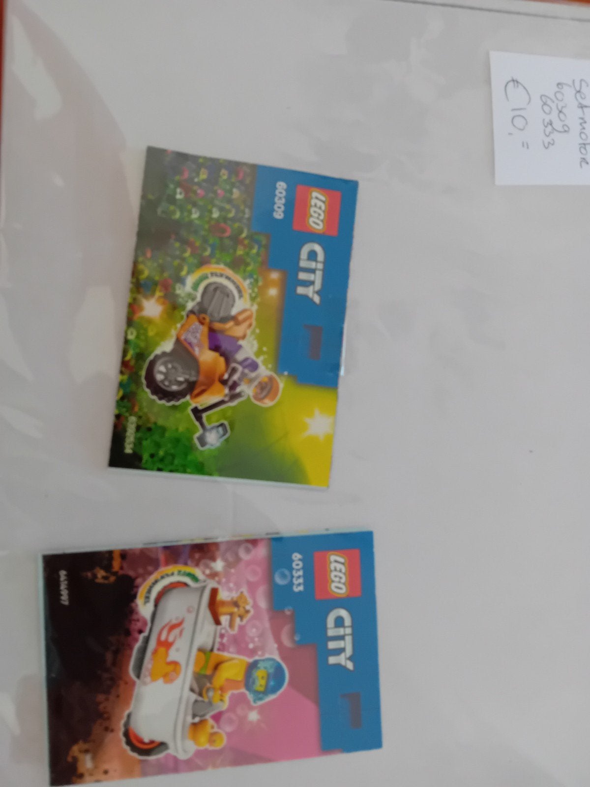 LEGO City met Bouwinstructies: Sets 60309 en 60333, Ophalen of Verzenden, Zo goed als nieuw