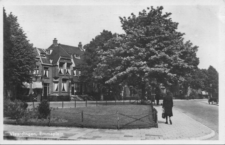 Vlaardingen Emmaplein 1961, Verzenden, 1960 tot 1980, Gelopen, Zuid-Holland