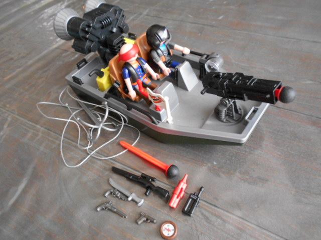 Playmobil 4845 schattenjagers met de boot en kanon, Ophalen of Verzenden, Zo goed als nieuw