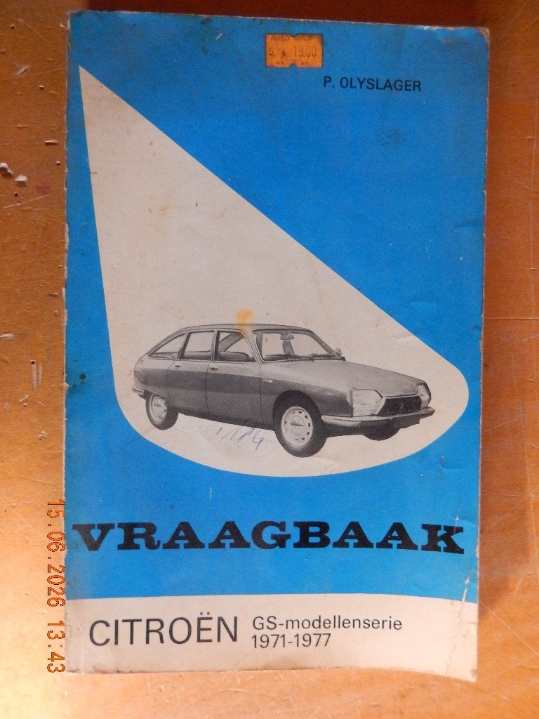Vraagbaak Citroen GS 1971-1977, Ophalen