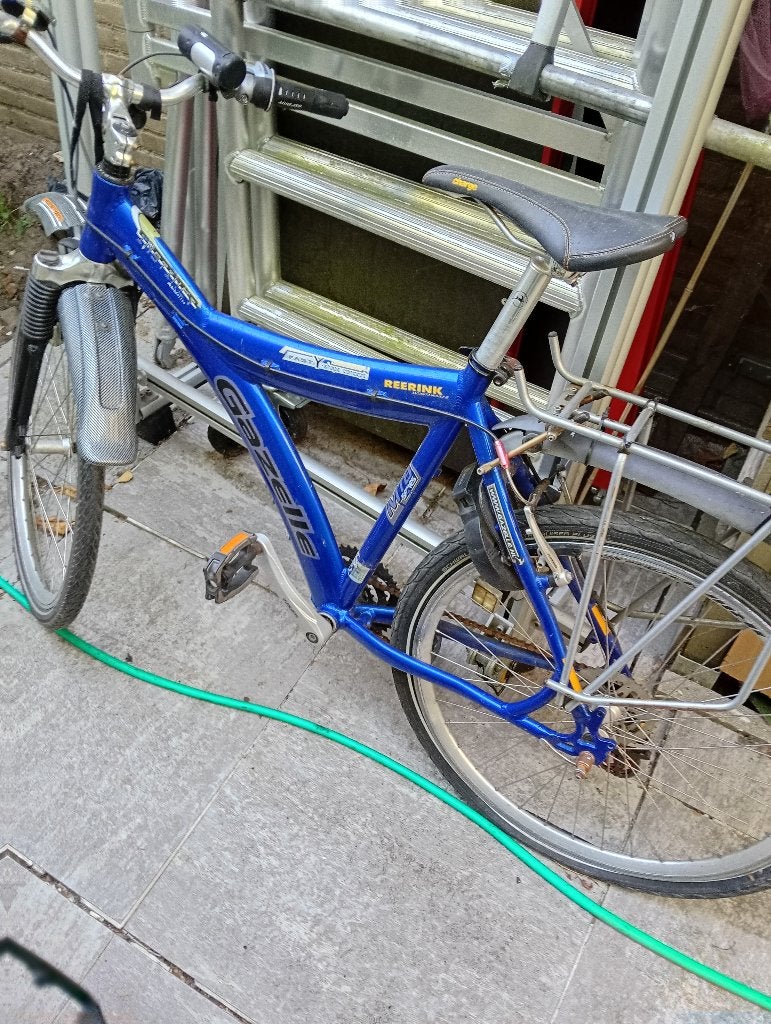 Gazelle mountainbike, Ophalen, Gebruikt, Velgrem, 49 tot 53 cm