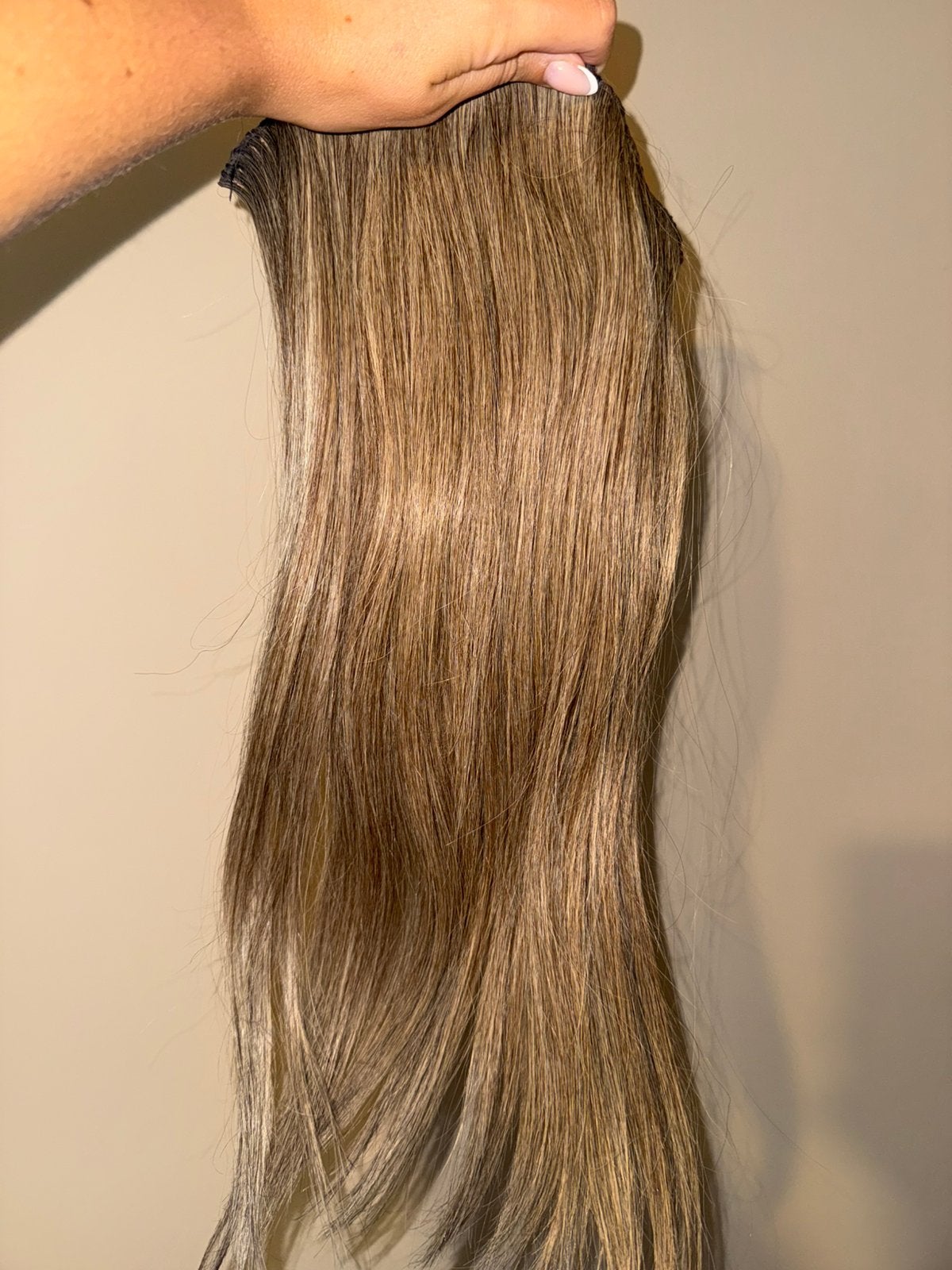 Haar extensions 100% Human Remy hair, Ophalen of Verzenden, Zo goed als nieuw, Pruik of Haarverlenging
