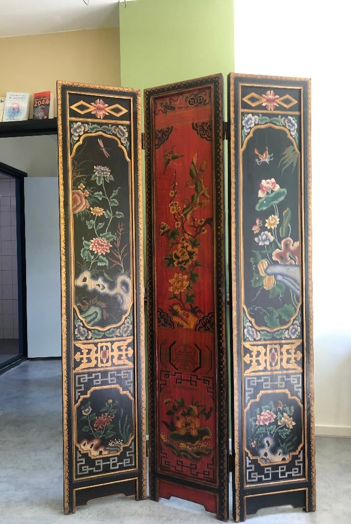 Prachtig Chinees Kamerscherm, Ophalen, Gebruikt