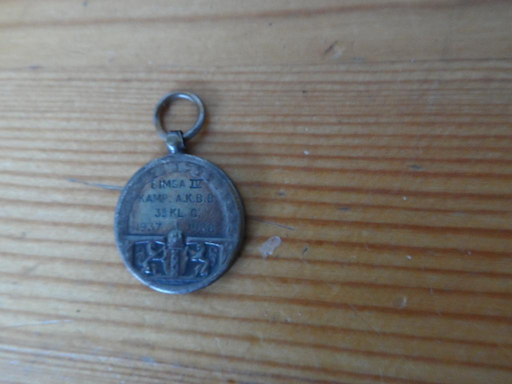 Medaille - bimsa iv kamp a.k.b.b. 1937 / 1938, Ophalen of Verzenden, Landmacht, Overige gebieden, Lintje, Medaille of Wings