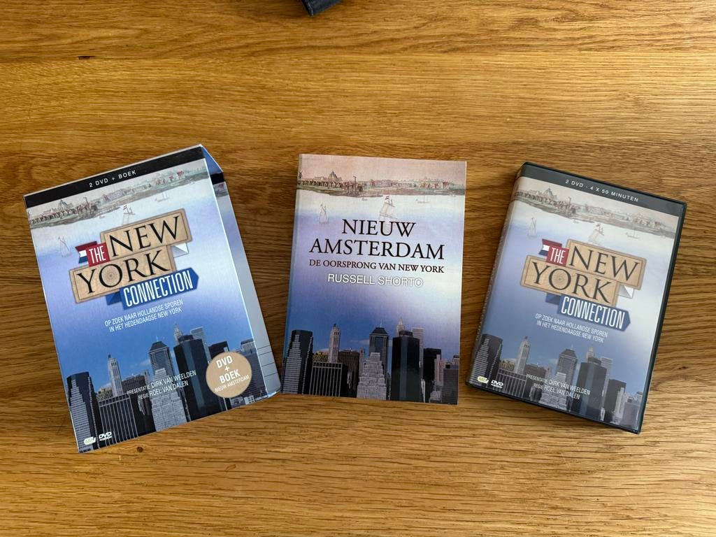 The New York Connection DVD + Boek & Nieuw Amsterdam Boek, Alle leeftijden, Boxset, Ophalen of Verzenden, Zo goed als nieuw