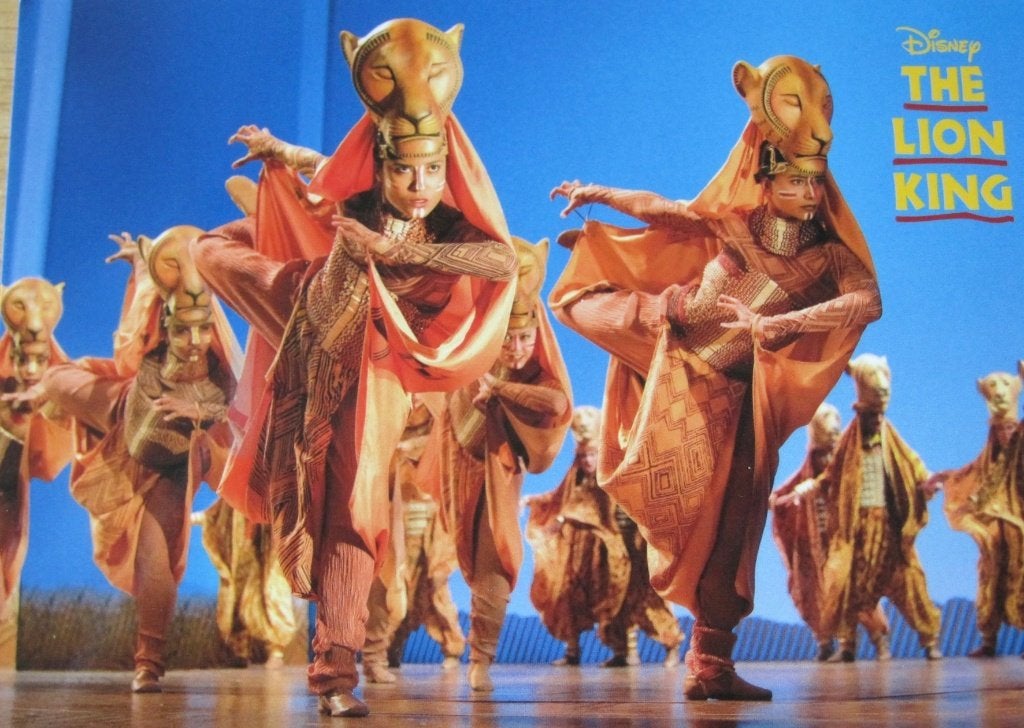 twee nieuwe ansichtkaarten van The Lion King, Verzenden, 1980 tot heden, Ongelopen, Overige thema's