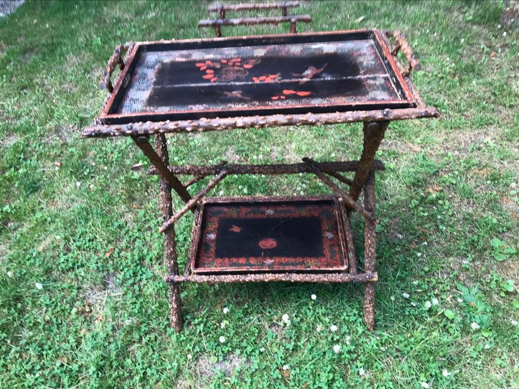 Rozenhouten theetafel/sidetable, Ophalen
