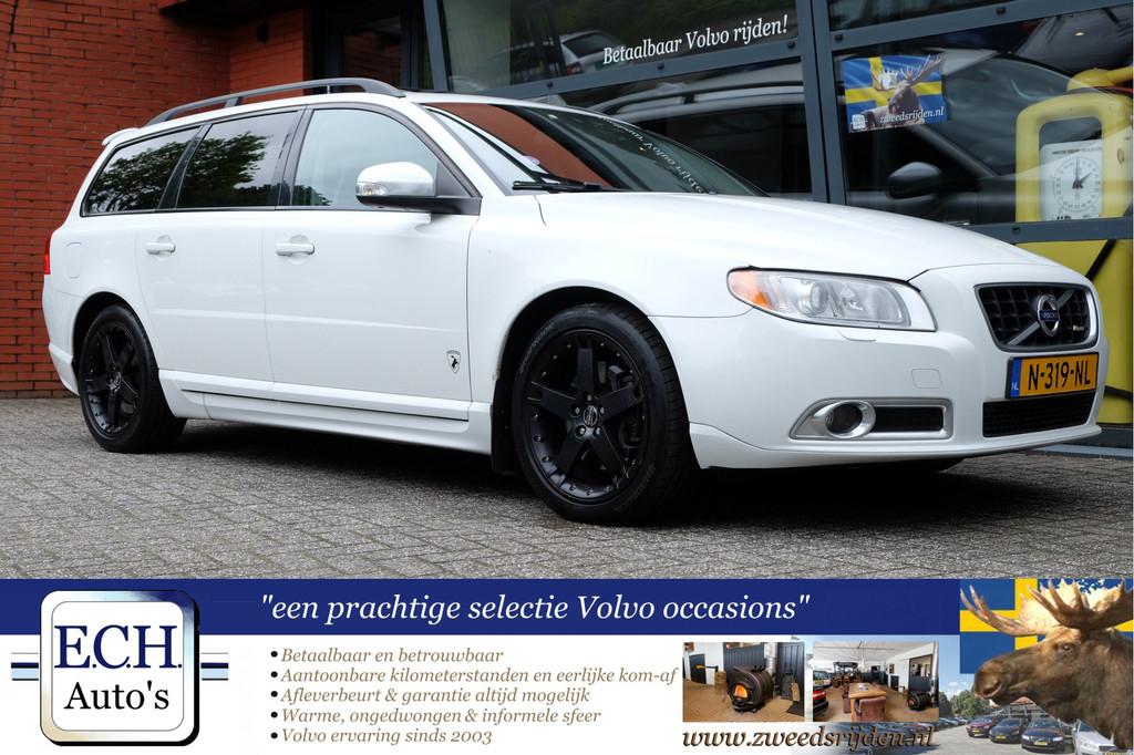 Volvo V70 2.5T 231 pk R-Design, Schuifdak, Leer, Trekhaak, Auto's, Voorwielaandrijving, Gebruikt, Met garantie (alle), Overige brandstoffen