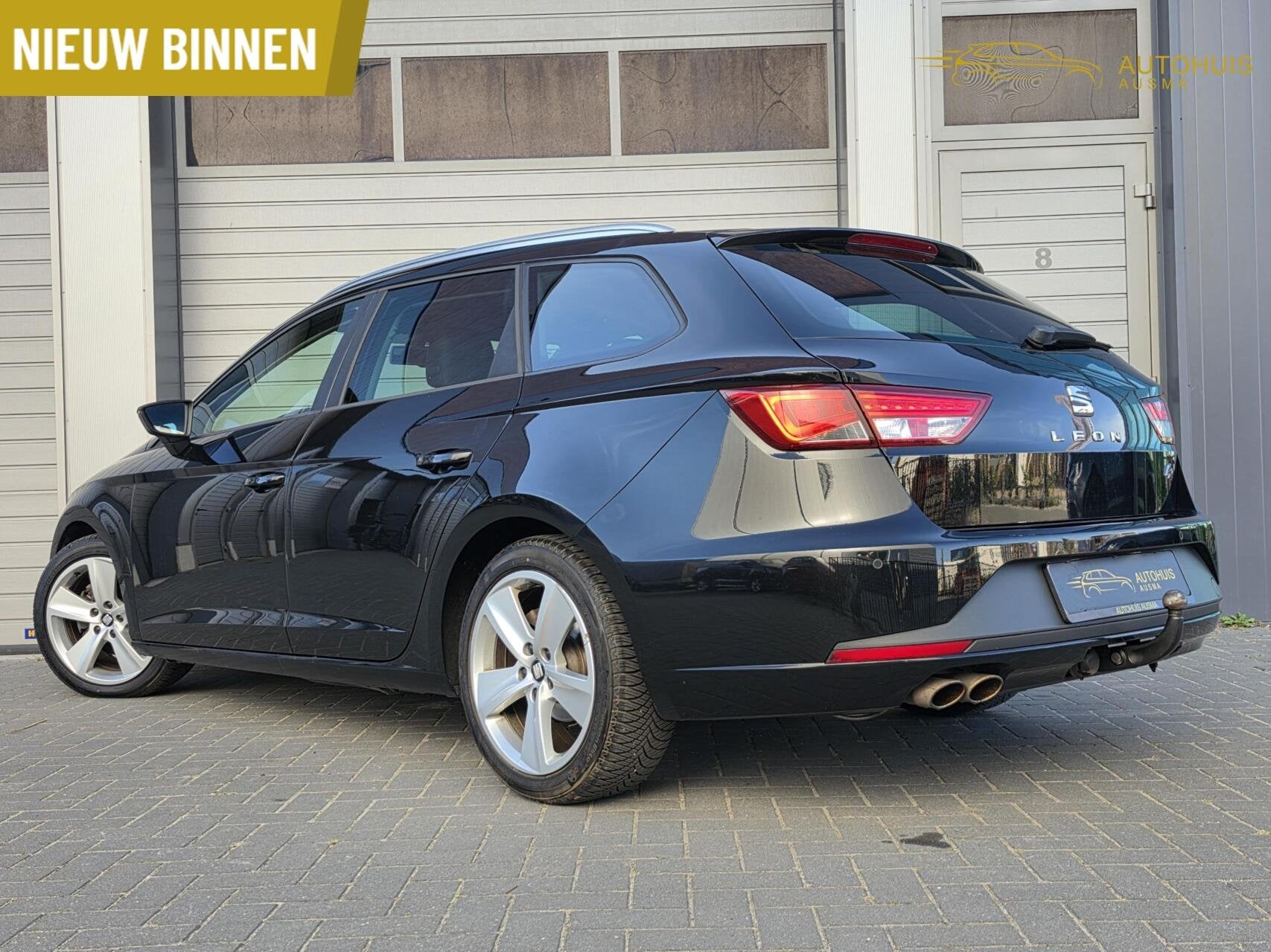 Seat Leon ST 1.4 TSI ACT FR Automaat/Led/Trekhaak/Navi/Sport, Auto's, Seat, Zwart, 4 cilinders, Leon, Leder