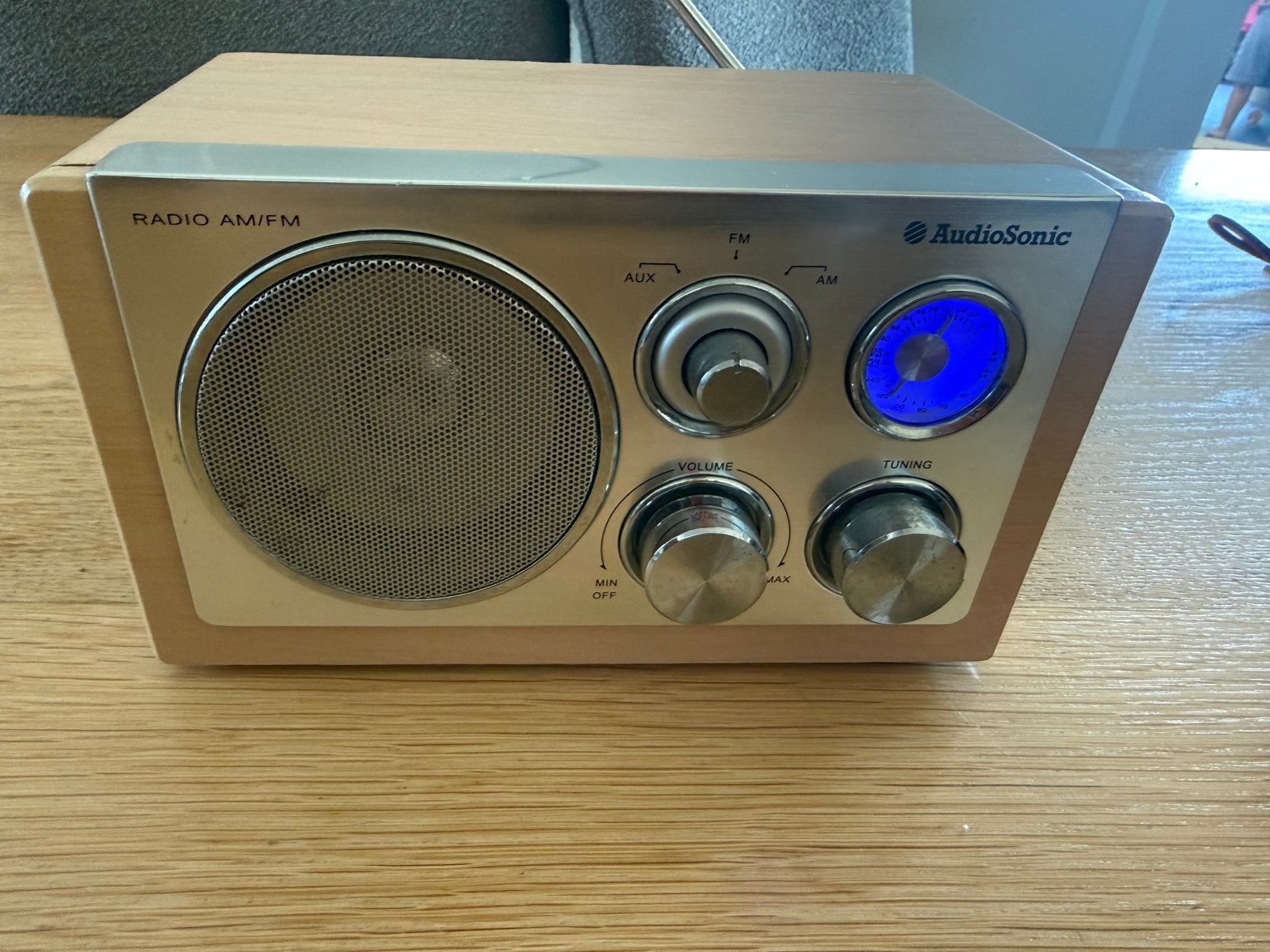 AUDIO SONIC RADIO FM-AM EN AUX AANSLUITING EN ANTENNE, Ophalen of Verzenden, Gebruikt, Radio