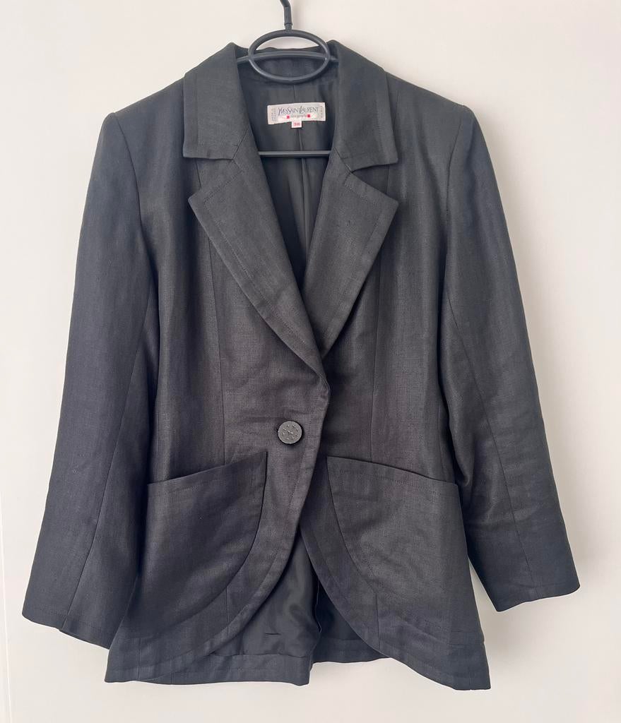 Yves Saint Laurent jas origineel!, Maat 38/40 (M), Zwart, Ophalen of Verzenden, Zo goed als nieuw